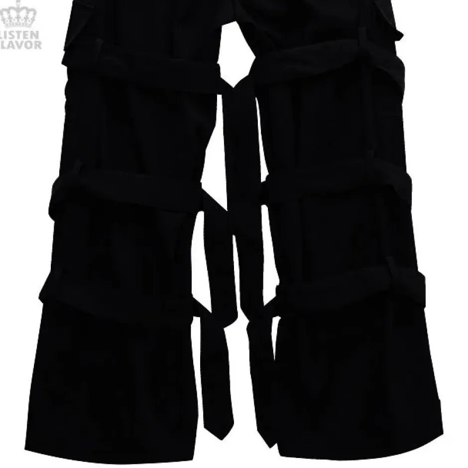 Bottoms>LISTEN FLAVOR Triple Belt Bondage Pants