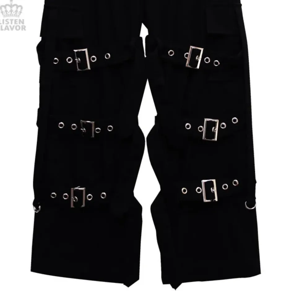 Bottoms>LISTEN FLAVOR Triple Belt Bondage Pants