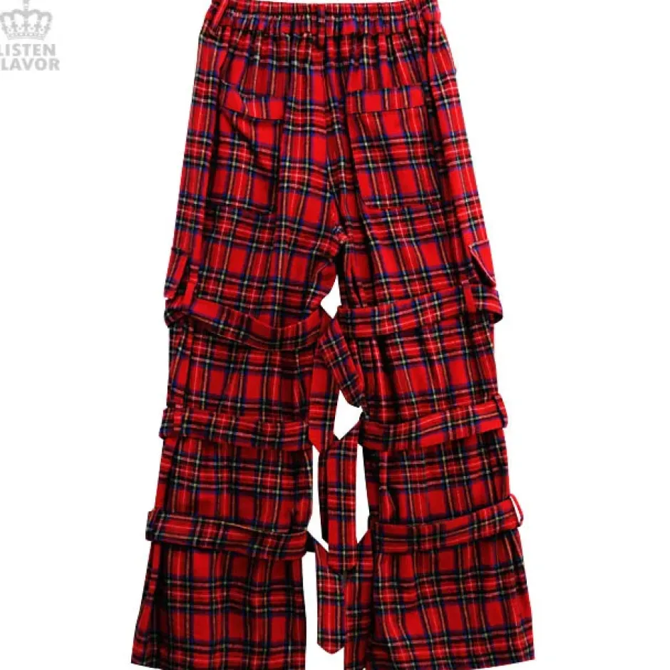 Bottoms>LISTEN FLAVOR Triple Belt Bondage Pants