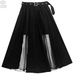 Bottoms>LISTEN FLAVOR Tulle Layered Long Skirt