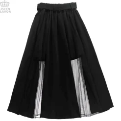 Bottoms>LISTEN FLAVOR Tulle Layered Long Skirt