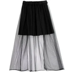 LISTEN FLAVOR Tulle Layered Pleated Skirt Outlet