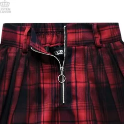 LISTEN FLAVOR Tulle Pleated Mini Skirt w/ Belt Hot