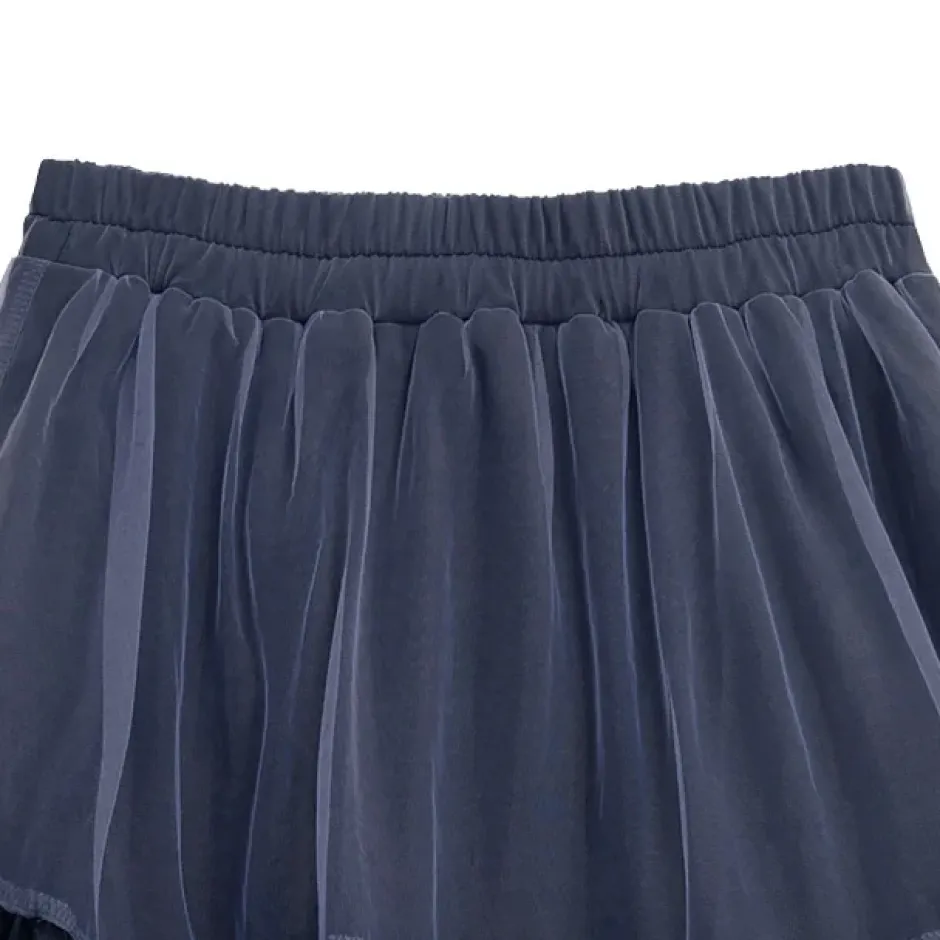 Bottoms>LISTEN FLAVOR Tulle Tiered Skirt