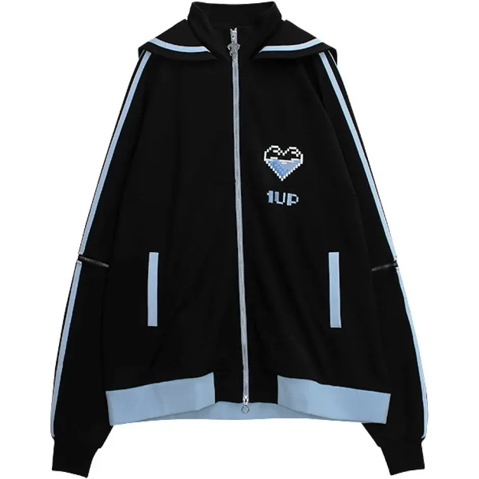 LISTEN FLAVOR 1-Up Heart Sailor Jersey Hoodie Sale