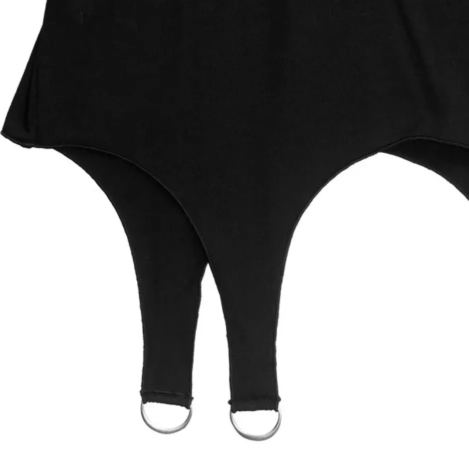 Tops>LISTEN FLAVOR Vampire Heart Hollowed-out Garter Tops Black