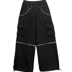 Bottoms>LISTEN FLAVOR 2-Way Ring Chain Wide Pants
