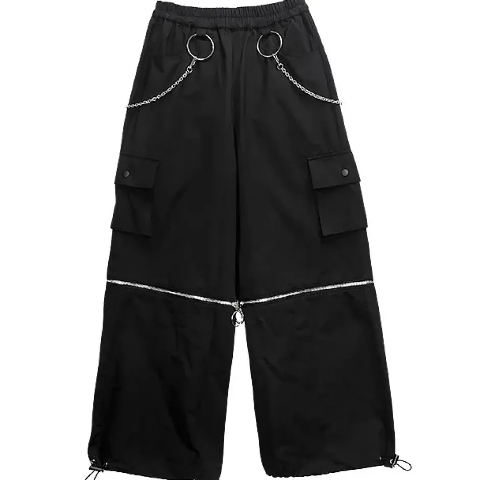 Bottoms>LISTEN FLAVOR 2-Way Ring Chain Wide Pants