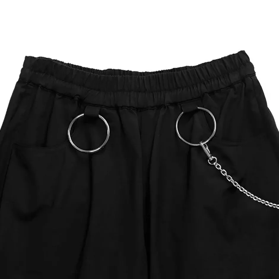 Bottoms>LISTEN FLAVOR 2-Way Ring Chain Wide Pants