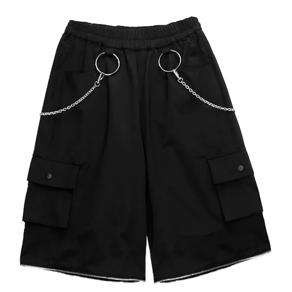 Bottoms>LISTEN FLAVOR 2-Way Ring Chain Wide Pants