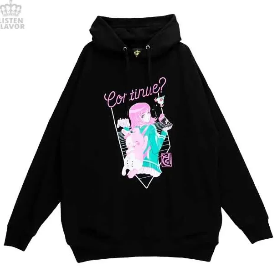 Jackets & Hoodies>LISTEN FLAVOR x Danganronpa Chiaki Nanami's Continue Hoodie