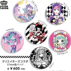 LISTEN FLAVOR x Yummy! Injection Nurse-chan Collab Pin Badge New