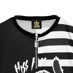 LISTEN FLAVOR Yannoka Cat Battle Stance Pullover New