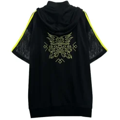 Jackets & Hoodies>LISTEN FLAVOR Yin-Yang China Mesh Jersey Hoodie