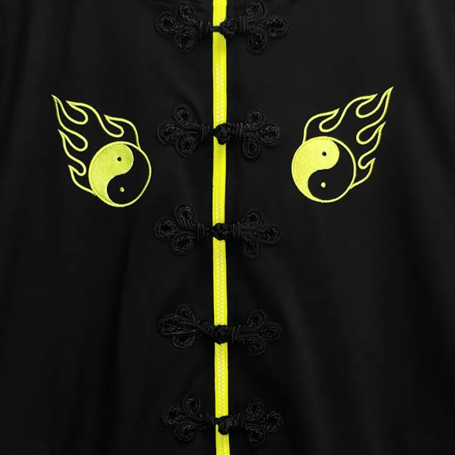 Jackets & Hoodies>LISTEN FLAVOR Yin-Yang China Mesh Jersey Hoodie