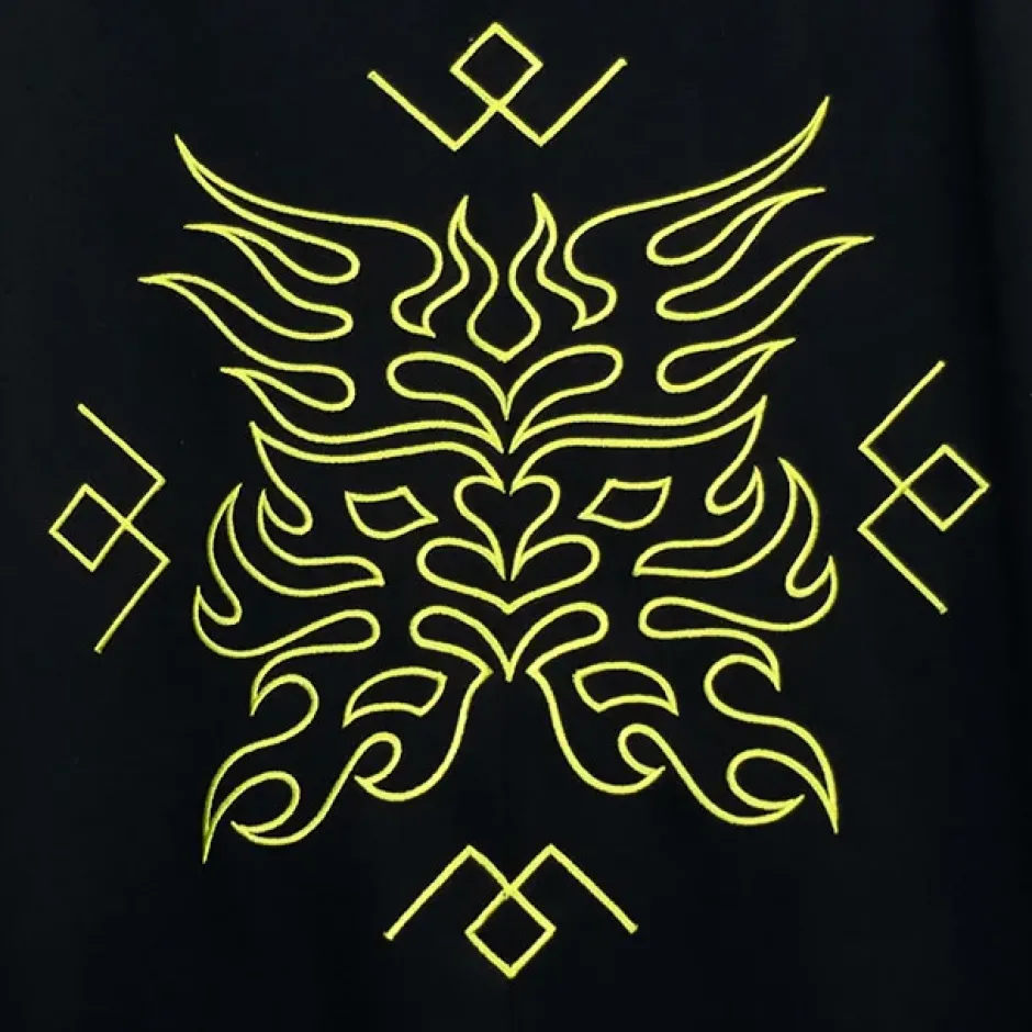 Jackets & Hoodies>LISTEN FLAVOR Yin-Yang China Mesh Jersey Hoodie