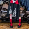 Bottoms>LISTEN FLAVOR Zippered Hem Line Skirt