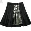 Bottoms>LISTEN FLAVOR Zip Pleated Skirt