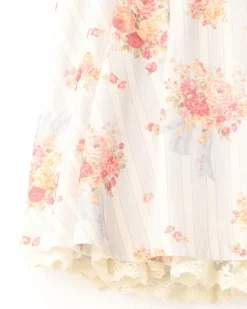 LIZ LISA Bouquet Pattern Sukapan Skirt Hot
