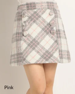 Bottoms>LIZ LISA Classic Plaid Skirt
