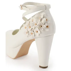 LIZ LISA Flower Motif Pumps Clearance