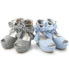 Footwear>LIZ LISA Gingham Wedge Sandals