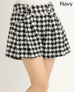 LIZ LISA Houndstooth Culottes Hot