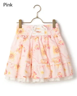 LIZ LISA Sunflower & Parfait Sukapan Skirt New