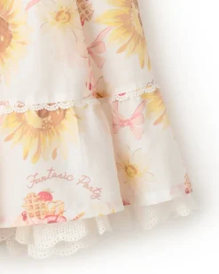 LIZ LISA Sunflower & Parfait Sukapan Skirt New