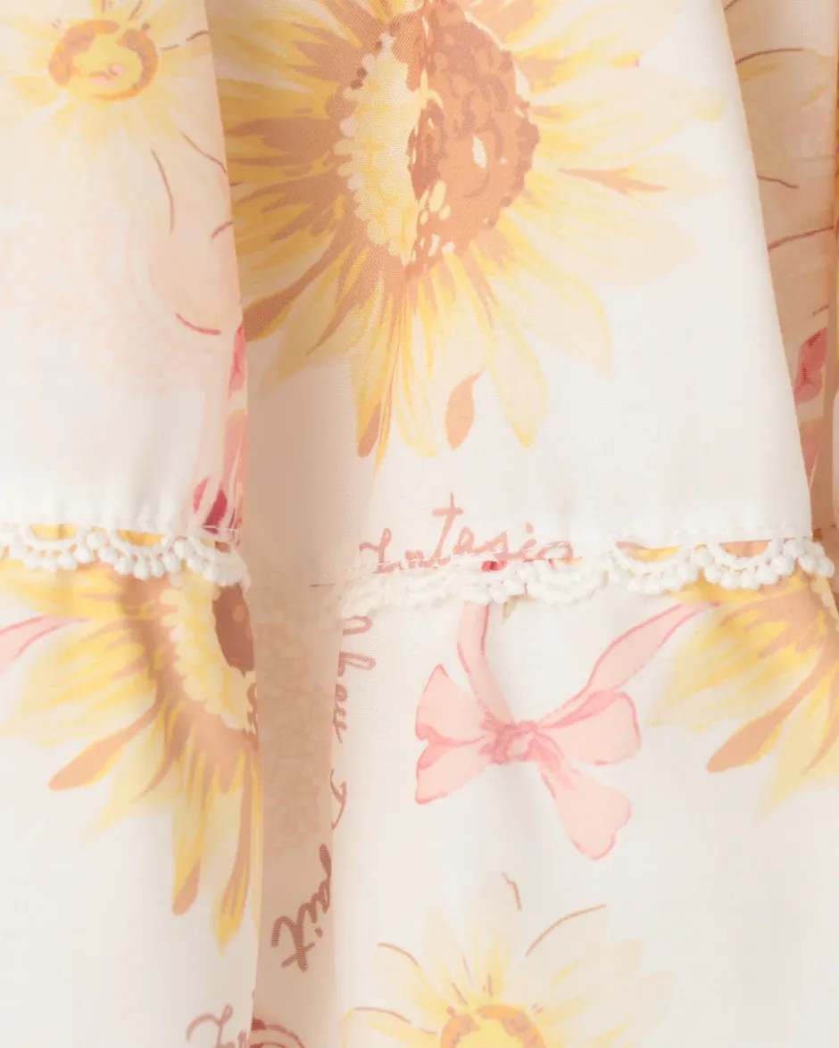 LIZ LISA Sunflower & Parfait Sukapan Skirt New