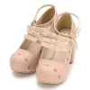 LIZ LISA Triple Ribbon Strap Pumps