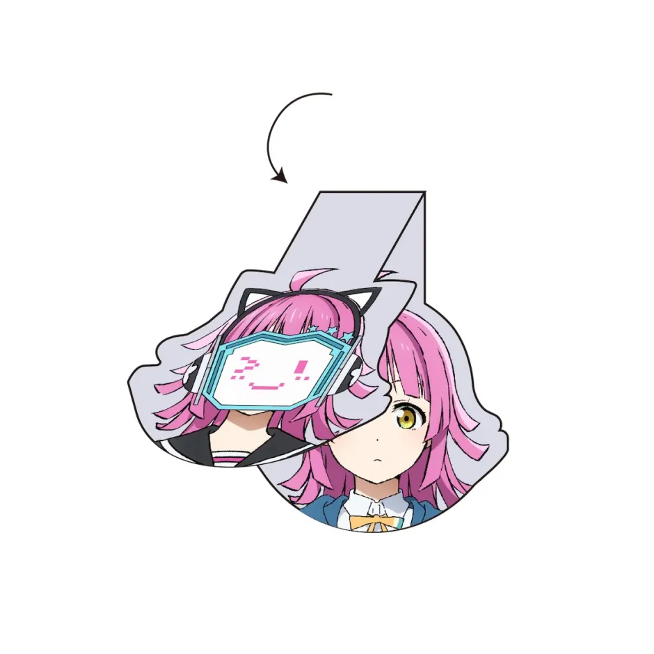 Other Stationery>Love Live! Nijigasaki High School Idol Club 6th Live! I Love You ⇆ You Love Me Rina Tennoji Rina-chan Board Magnetic Clip