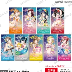 Stickers>Love Live! School Idol Festival Aqours Water Essence Ver. Trading Ticket-Style Sticker Collection (1 Pack)