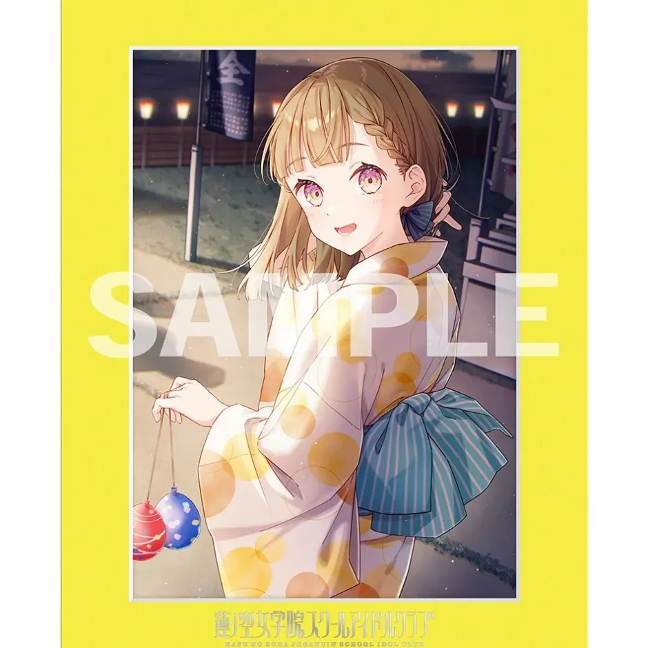 Love Live! Hasu no Sora Jogakuin School Idol Club Foil-stamped 104th Class Memorial Chara Fine Mat Ver.Connect Girls Discount