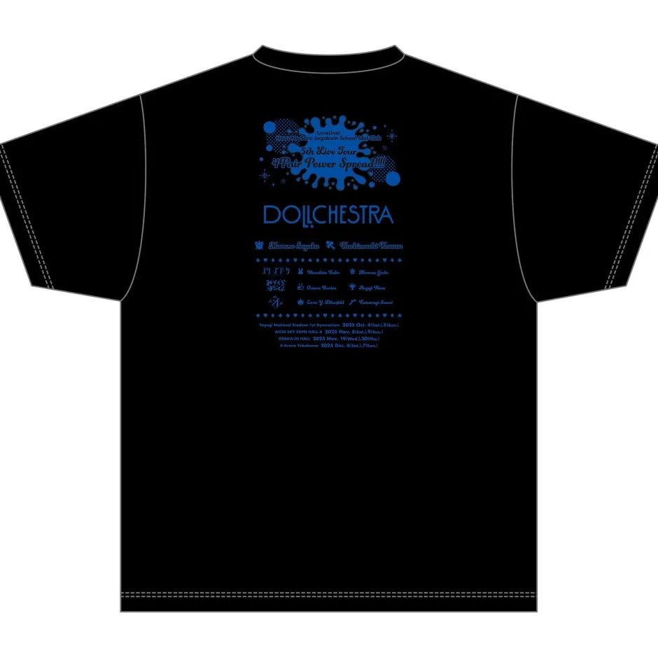 Love Live! Hasu no Sora Jogakuin School Idol Club 5th Live Tour ~4Pair Power Spread!!!!~ T-shirt DOLLCHESTRA New