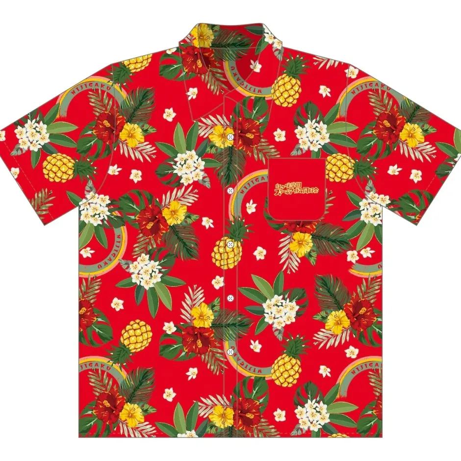 Tops>Love Live! Nijigasaki High School Idol Club 7th Live! NEW TOKIMEKI LAND Aloha-Style Shirt