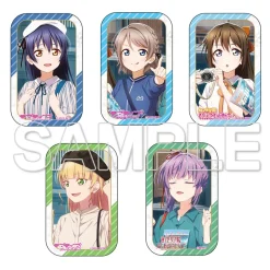 Love Live! Series Odekake Love Live! Square Tin Badge Set Umi & You & Shizuku & Sumire & Kozue Hot