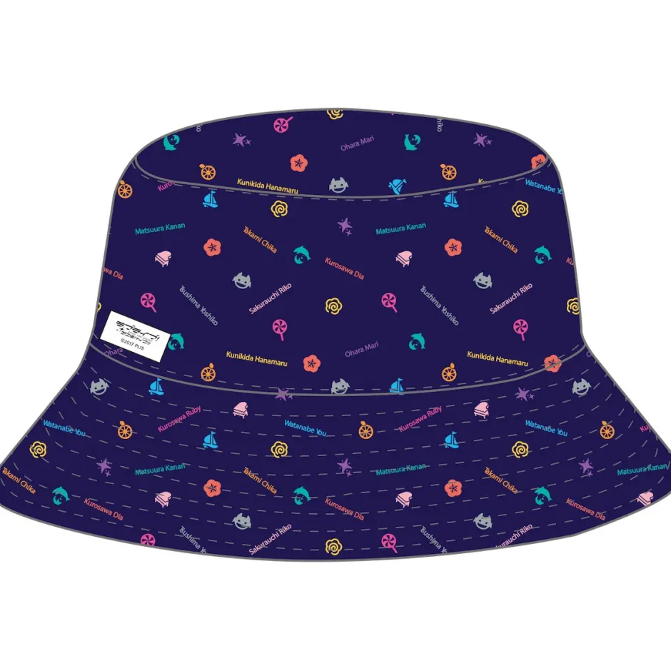 Love Live! Sunshine!! Aqours 5th Anniversary LoveLive! ~LET'S GO WONDER TRIP~ Reversible Bucket Hat New