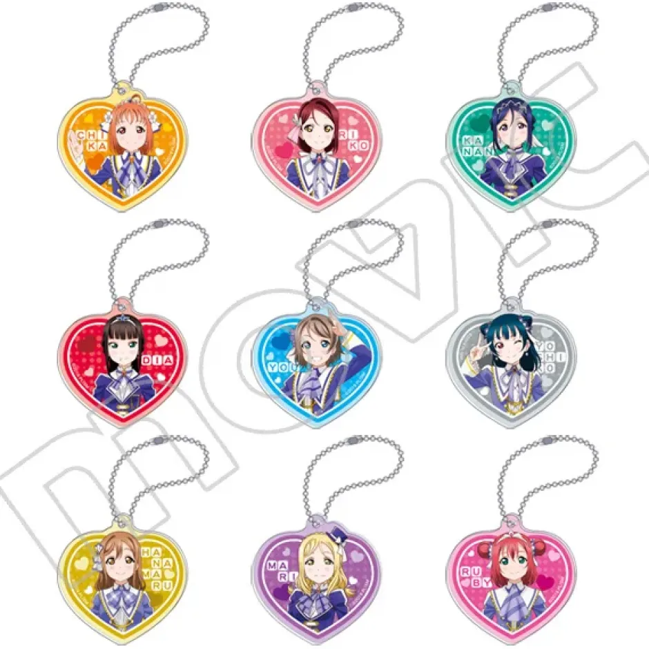 Love Live! Sunshine!! The School Idol Movie: Over the Rainbow Stage Outfits Acrylic Keychain Collection Outlet