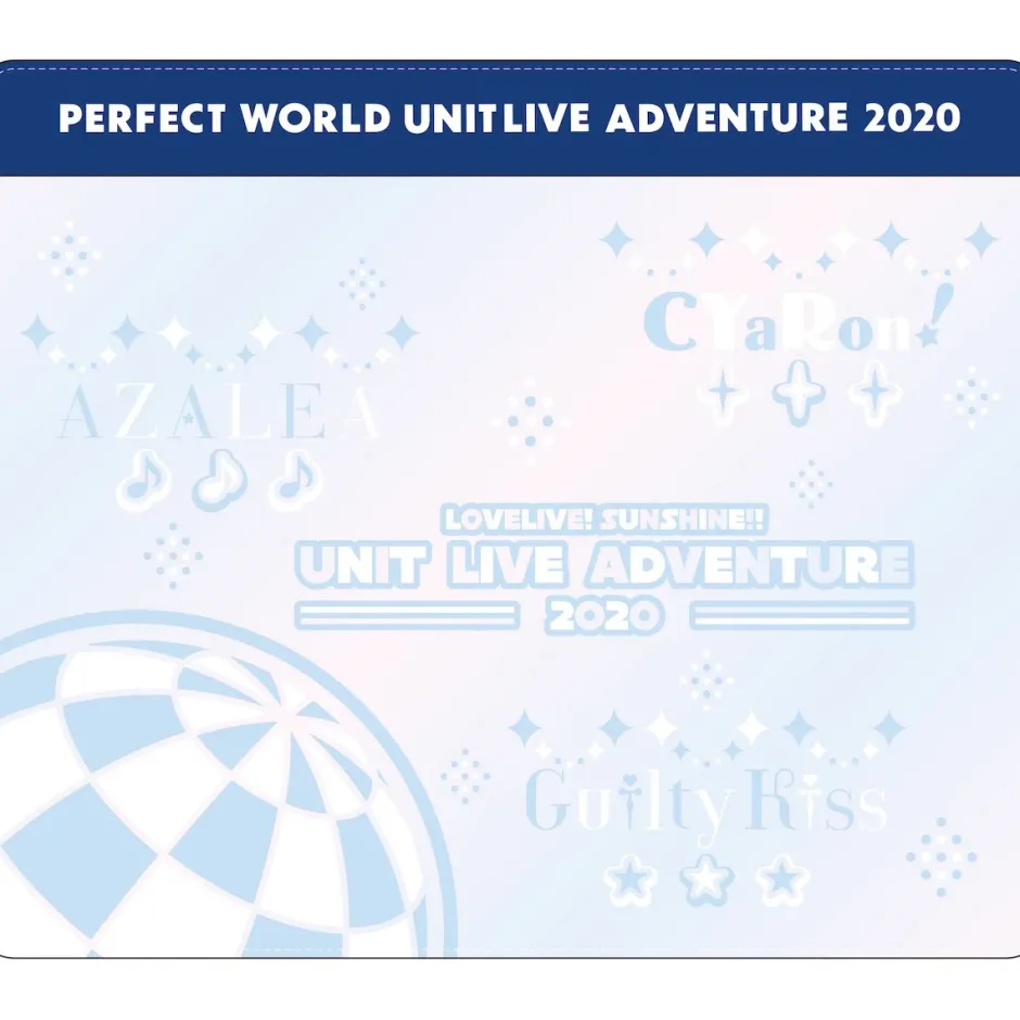 Love Live! Sunshine!! Unit Live Adventure 2020 -Perfect World- 3-Way Concert Pouch New