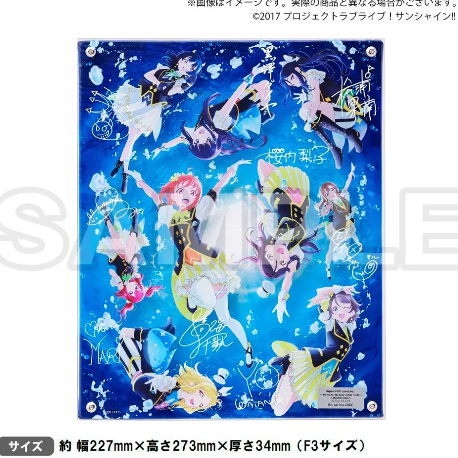 Love Live! Sunshine!! Uranohoshi Girls High School Store Layered Graph® Aqours 6th Love Live! ~KU-RU-KU-RU Rock 'n' Roll TOUR~ <OCEAN STAGE> Best
