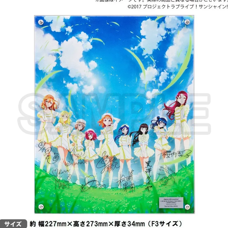 Love Live! Sunshine!! Uranohoshi Girls' High School Store Layered Graph® Aqours 6th Love Live! ~KU-RU-KU-RU Rock 'n' Roll TOUR~ <WINDY STAGE> New