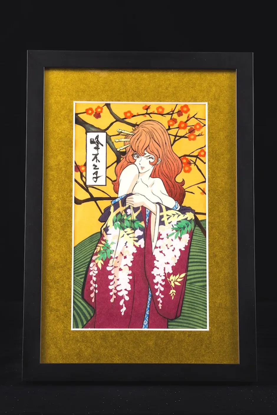 Lupin the Third Ukiyoe Woodblook Print - Fujiko Mine Hot