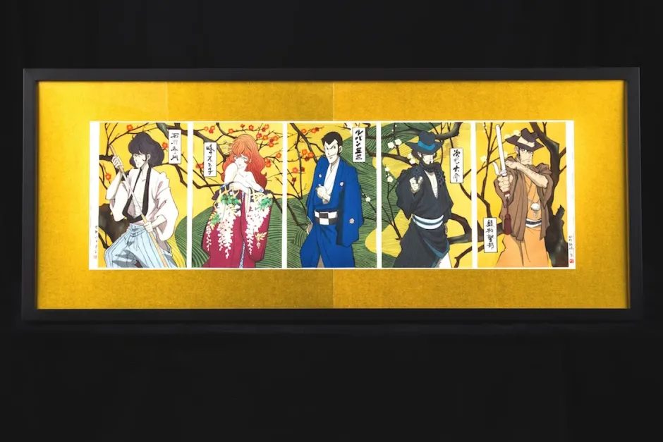 Lupin the Third Ukiyoe Woodblook Print - Fujiko Mine Hot