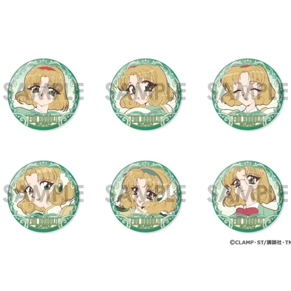Magic Knight Rayearth Tin Badge Set Fuu Hououji ga Ippai Selection Best