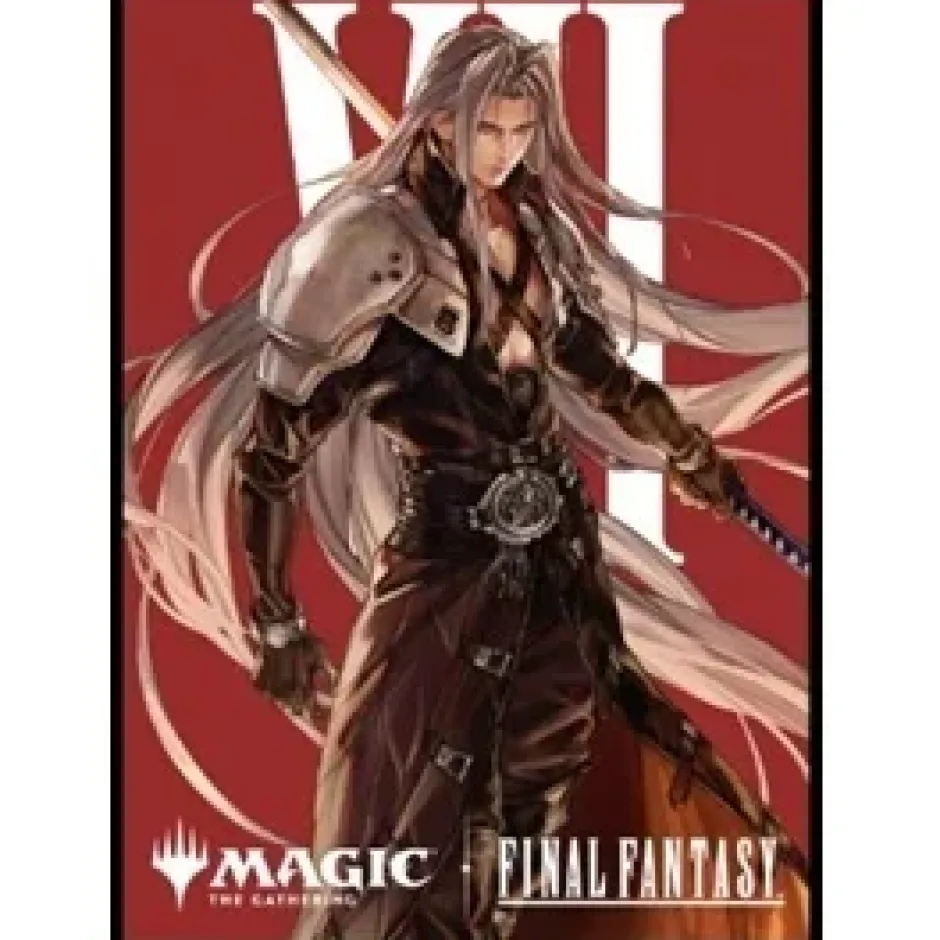 Cards>Magic: The Gathering Final Fantasy Players Card Sleeve MFS-32 Character Borderless Edition Sephiroth, Fabled Soldier