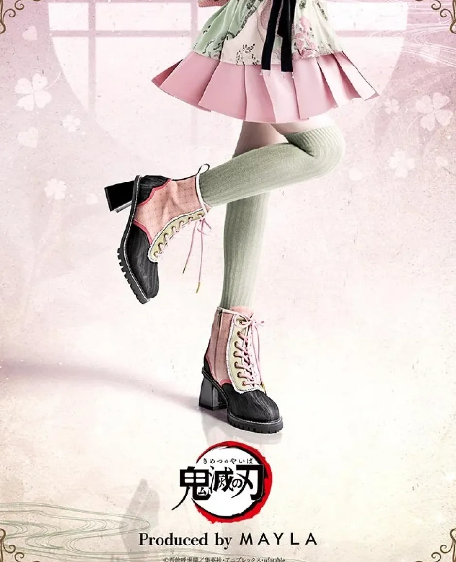MAYLA Demon Slayer: Kimetsu no Yaiba Iconique Shoes Objet Boots Mitsuri Kanroji Hot