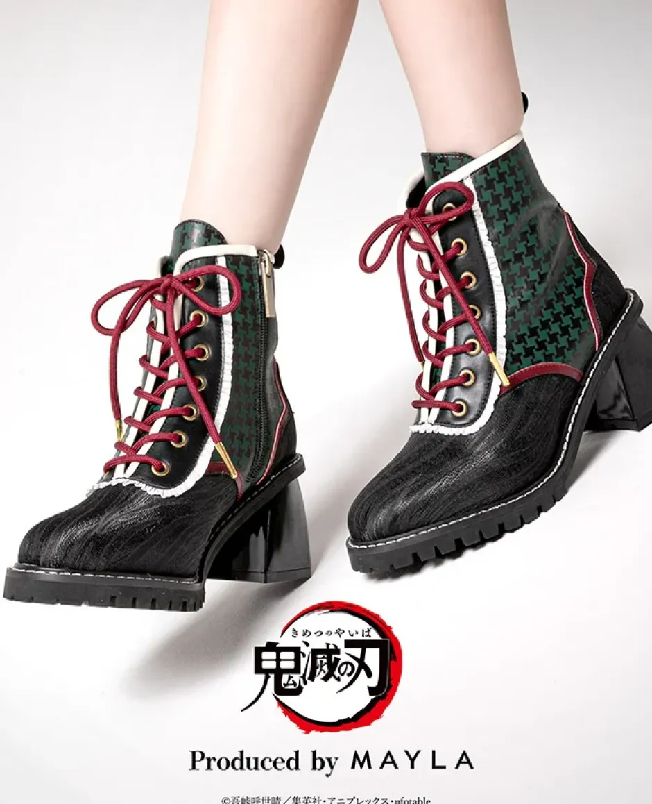 MAYLA Demon Slayer: Kimetsu no Yaiba Iconique Shoes Objet Boots Tanjiro Kamado New