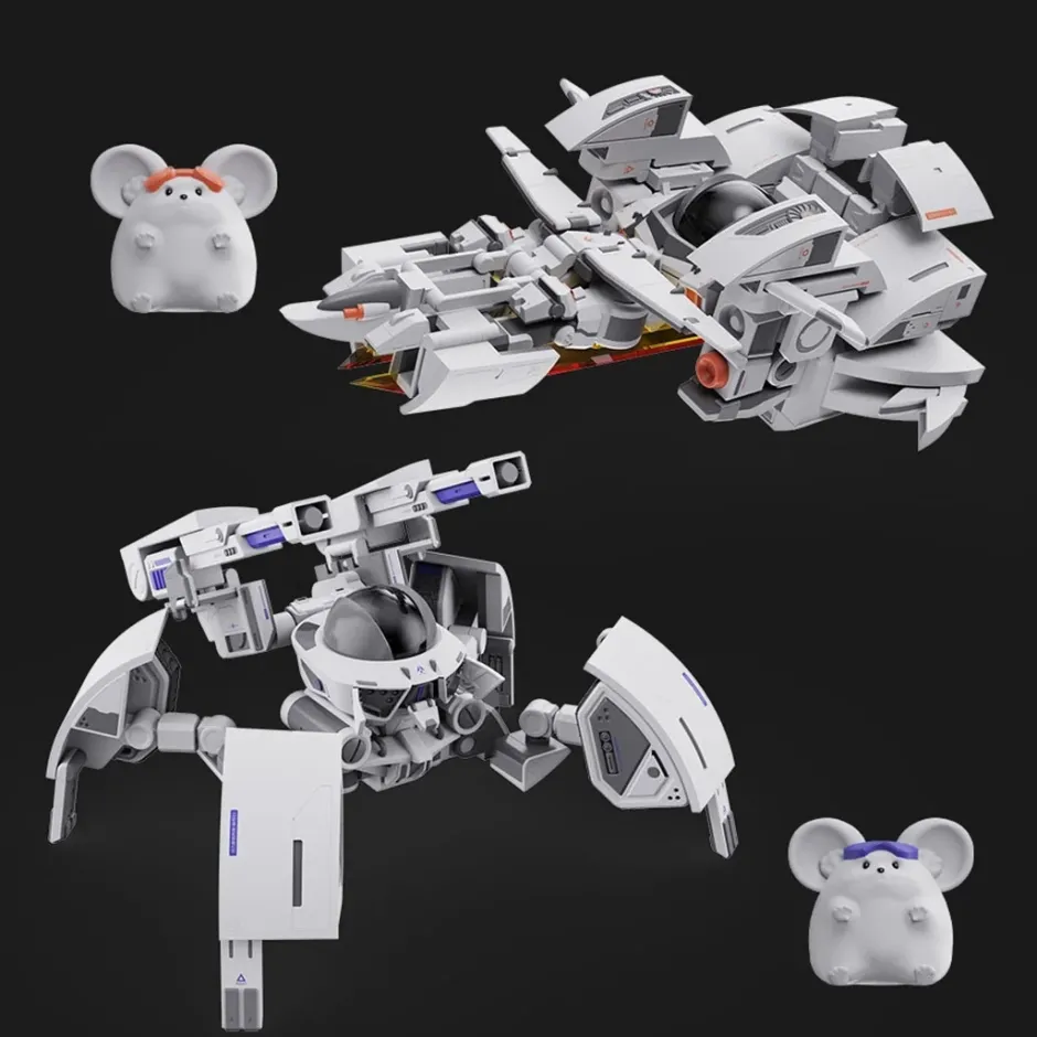 Mecha Beast in Cup Noodle Zodiac Mecha Series Rat Non-Scale Plastic Model Kit Best