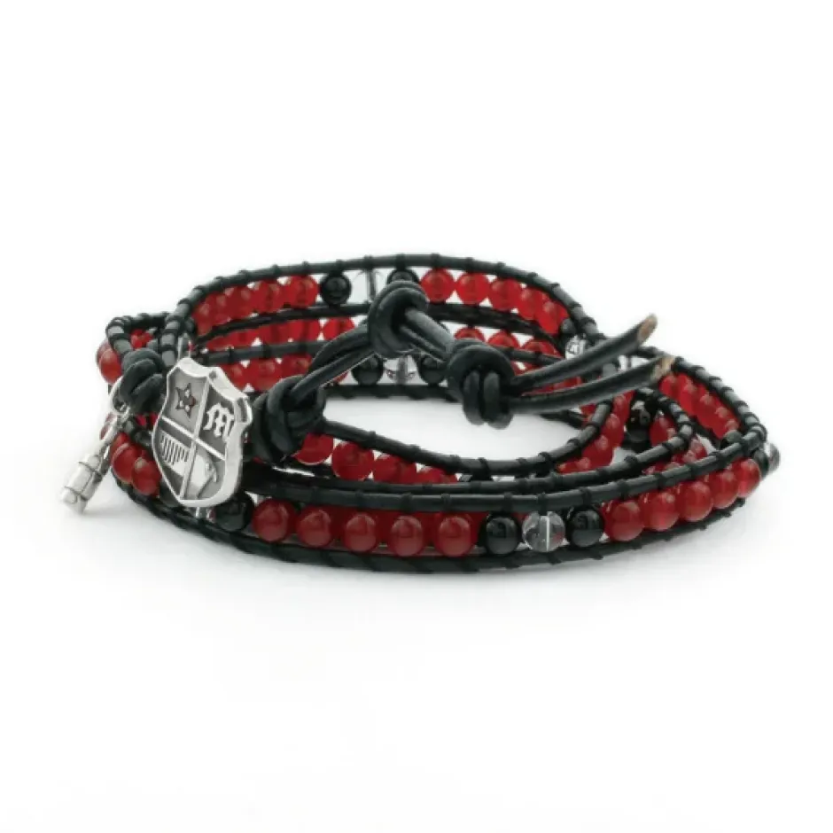 Jewelry & Hair Accessories>Meiko Leather Wrap Bracelet